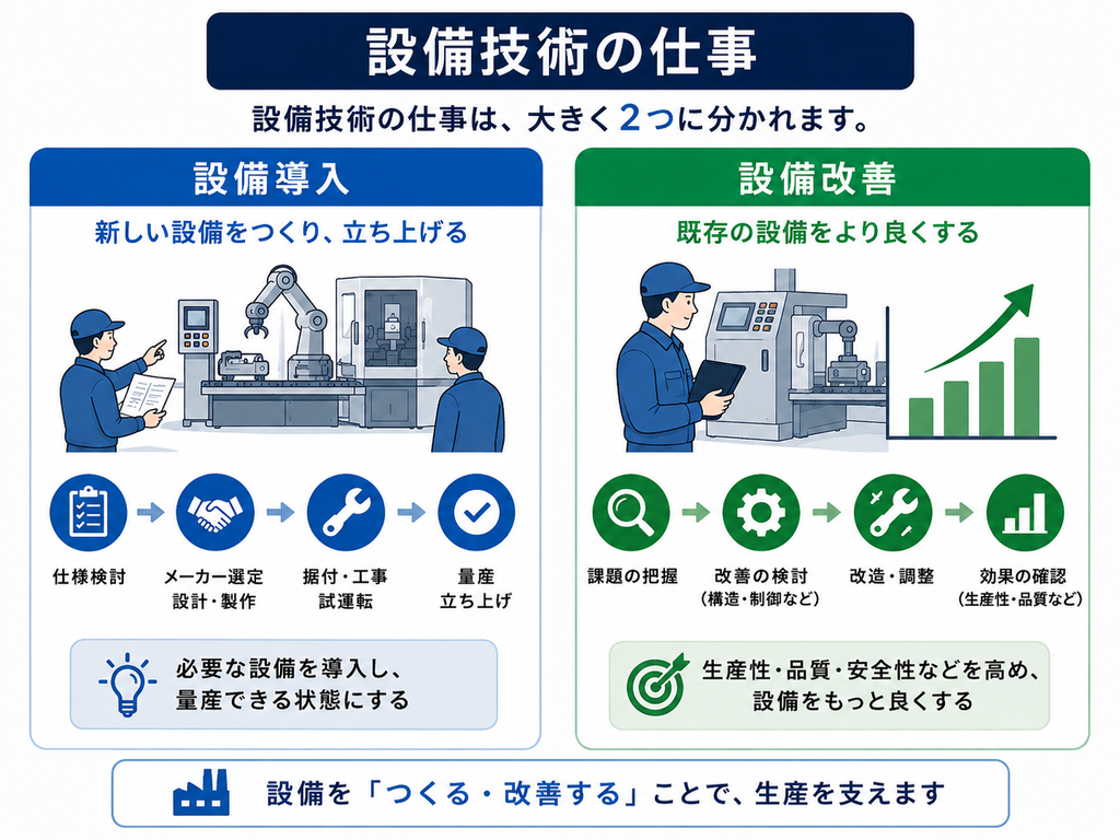 設備技術の仕事