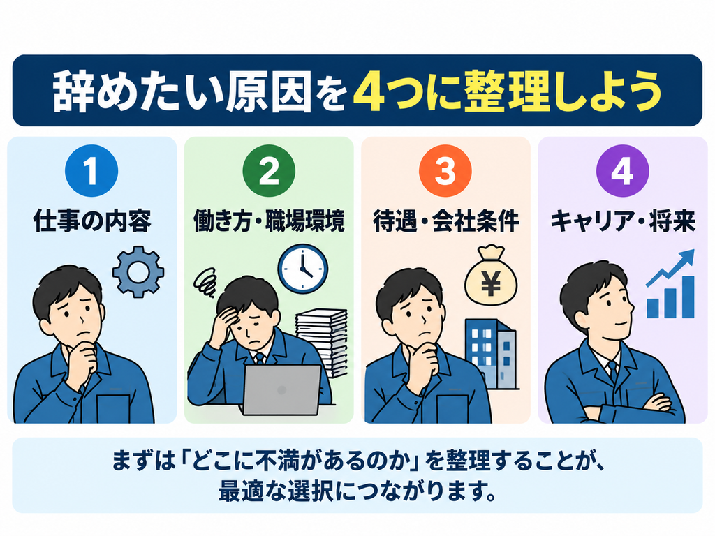 生産技術を辞めたい4つの原因
